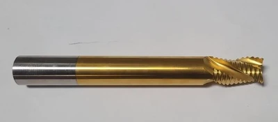 Hanita 3 Flute Rougher Long EndMill HSS M-7 Sharpen 1-1/4 Resize 1-1/8 x 10-1/4