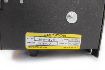 USED BALDOR TSD-100-05-2-U