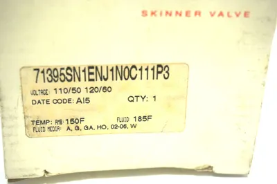 NEW SKINNER 71395SN1ENJ1N0C111P3 SOLENOID VALVE