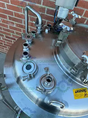 USED FELDMEIER EQUIPMENT 450 LITER STAINLESS STEEL JACKETED REACTOR 120 FV PSI