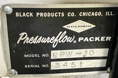 Used _UNKNOWN_ LPW-10 Fillers Bulk Bag - Open Mouth - Valve Bag West Virginia US | Cooper Industries #1409716