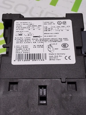 SIEMENS 3RT1026-1B CONTACTOR 24V