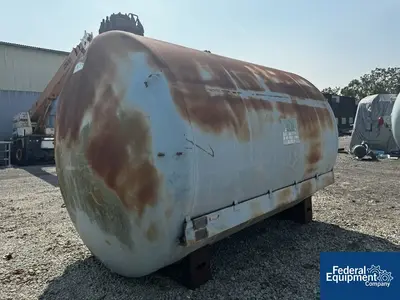 USED Pfaudler 5,000 Gal Pfaudler Horizontal Glass-Lined Chemstore Receiver Tank, 30#