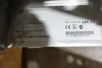 USED ABB ACS800-704-0640-7+F250+0F253