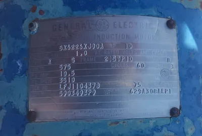 USED GENERAL ELECTRIC 10 HP