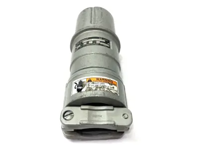 USED APPLETON INDUSTRIAL WEATHERPROOF SLEEVE W/ MALE PLUG 3 POLE 100A