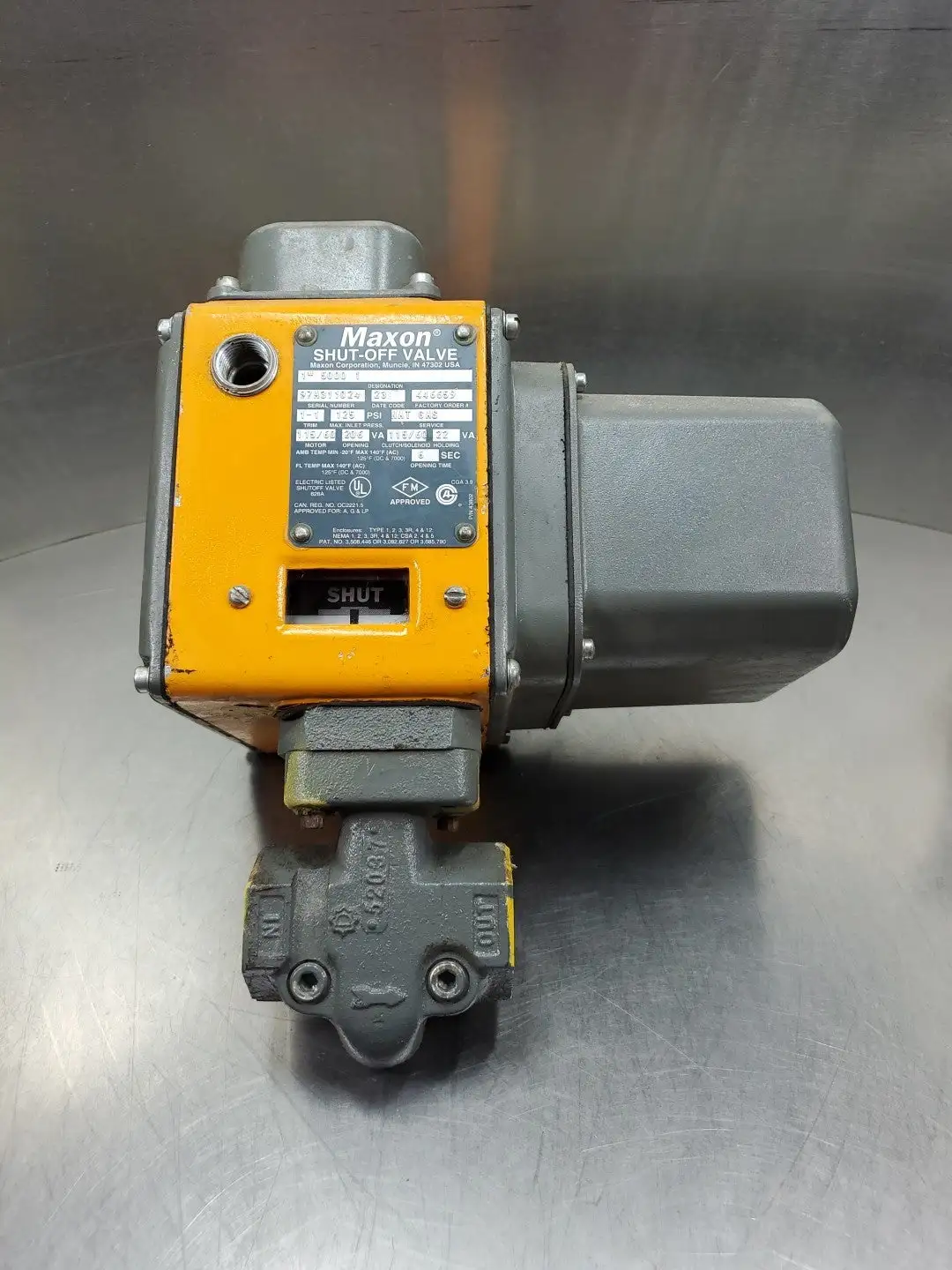 Maxon 1" 5000 1 Safety Shut-Off Valve, (446659), 125PSI, 22VA. 6D-29