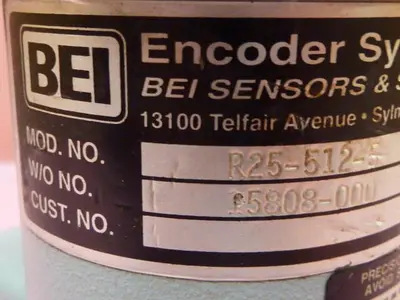 USED BEI INDUSTRIAL ENCODER R25-512-5
