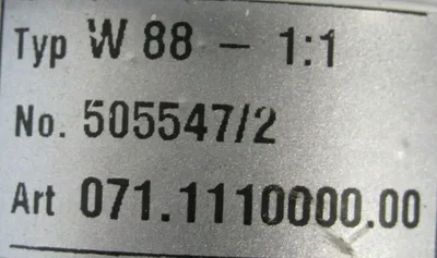 NEW ZAE W88-1.1 GEARBOX W8811 071.1110000.00