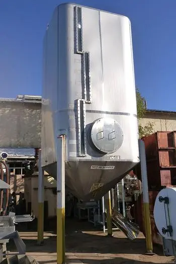 Bin, 950 CF, 316 S/st, 8' X 8' X 14', 45 Deg Cone, #C104050