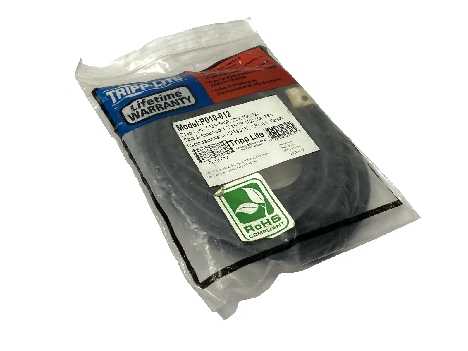 NEW TRIPP LITE P010-012