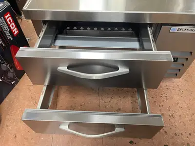 Used Beverage Air Used 36" Beverage-Air WTRCS36HC 2 Drawer Refrigerated Chef Base 115V - WO1 Chef Bases Illinois US | Falcon Restaurant Supply #1375221