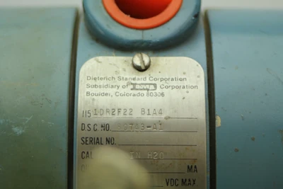 Used Dieterich Standard 1151DR2F22 B1A4 Pressure Transmitters California US | Davliegogo LLC #1705240