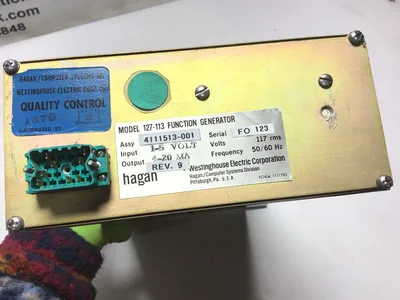 Westinghouse 127-113 4111513-001 Hagan Function Generator 1-5v 4-20ma