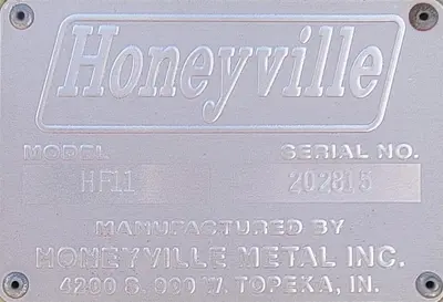 HONEYVILLE HF11, 15 HP CYCLONE DUST-COLLECTOR WITH DUST COLLECTION BIN