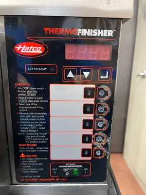 Used Hatco Used Hatco Thermo Food Finisher Warmer Melter Toaster TF-2010 220V Salamanders & Cheese Melters Illinois US | Falcon Restaurant Supply #1376337