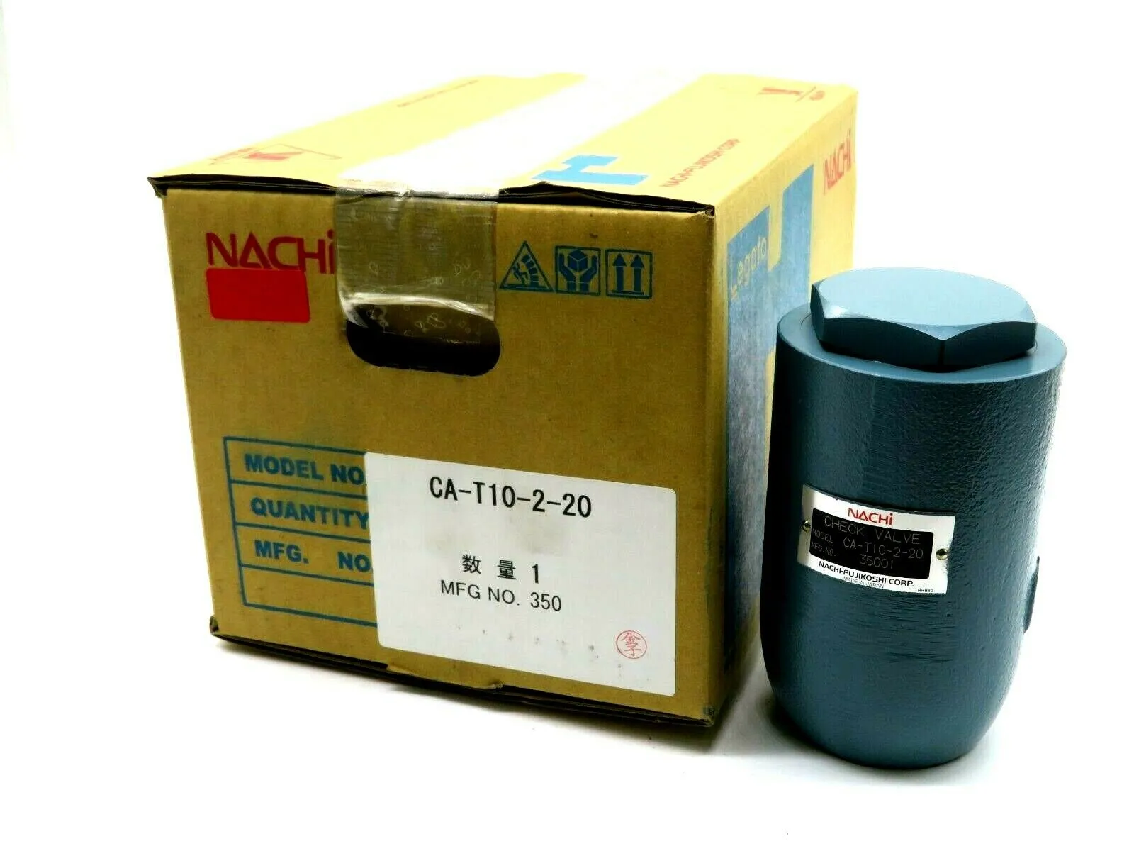 NEW NACHI CA-T10-2-20 RIGHT ANGLE CHECK VALVE 35001 CAT10220