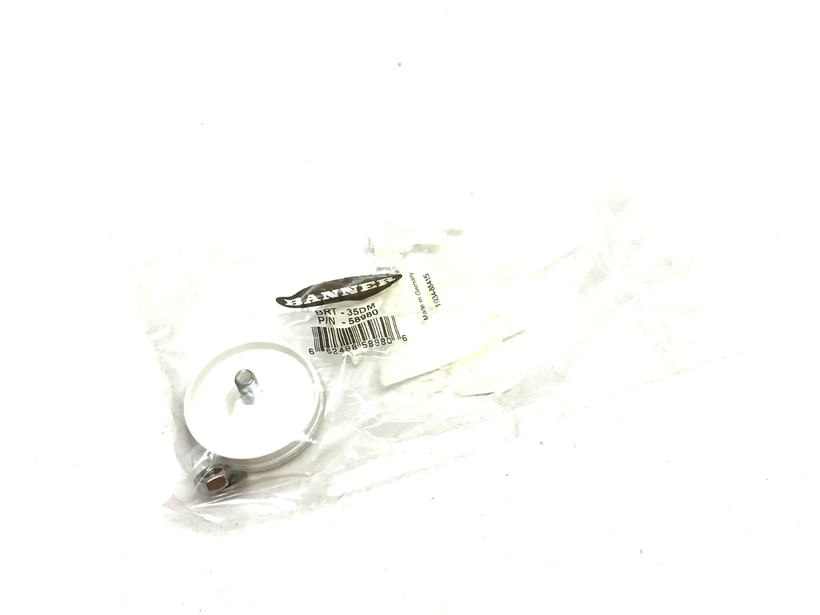 BRT-35DM, 58980 | Banner Engineering BRT-35DM Round Retroreflective Target Reflector 58980 - New