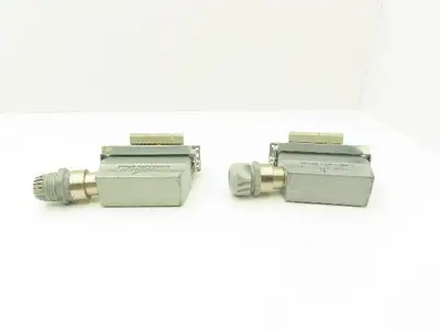 Phoenix Contact 24-Pin 16A Male Female Connector HC-KA Terminals Lot of 4
