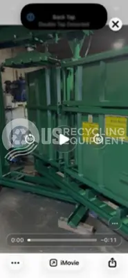 Used INTERNATIONAL BALER DHW-3C DOUBLE CHAMBER CLOTHING & TEXTILE VERTICAL Balers South Carolina US | US Recycling Equipment #1343466