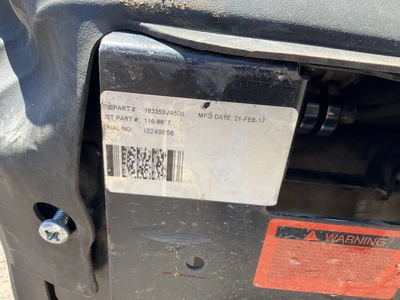Exmark spring suspension seat for a mower, used
