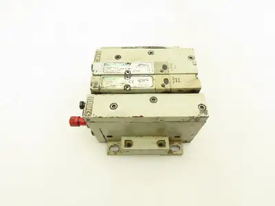 Numatics 051BA400K000030 Pneumatic 4/2 Solenoid Valve 2-Station Manifold 120V
