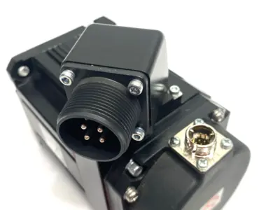 USED MITSUBISHI ELECTRIC BRUSHLESS AC SERVO MOTOR, ROTARY, KEYED SHAFT