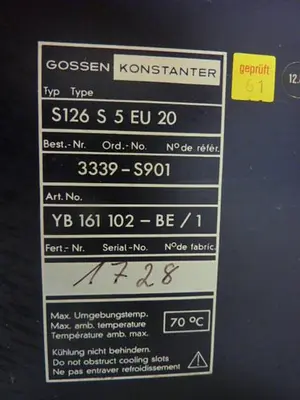 USED GOSSEN YB161102-BE/1