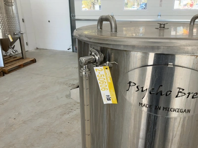 Used PSYCHO BREW DIRECT-FLAME BREW KETTLE/ MASH TUN 3.5BBL Cooking Kettles Michigan US | Miedema Asset Management Group #1580148