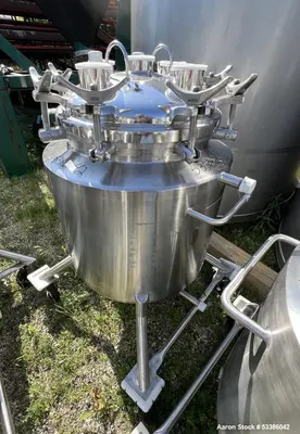 Used 316L Precision Stainless Tank, Jacketed.
