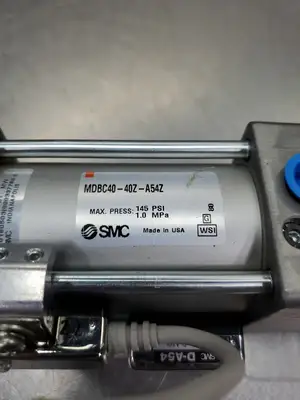 SMC MDBC40-40Z-A54Z Pneumatic Cylinder w/2-SMC D-A54 Reed Switches. 6B-12