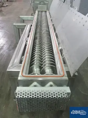 Unknown 10" x 102" Twin Screw Feeder, S/S