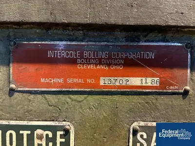 USED INTERCOLE BOLLING 10" Stewart Bolling / Beringer Water Ring Pelletizing Line