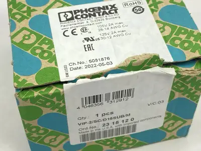 VIP-2/SC/D15SUB/M | Phoenix Contact  Termination Board 2315120 - New – Open box