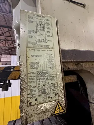 220 TON AIDA MODEL #NC1-200(2) GAP FRAME PRESS, WITH 9.84" STROKE: STOCK #22202