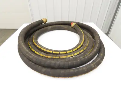 Buckeye Rubber MIL-H-6615 Transfer Hose 1-1/2" x 35'  w/Brass Fittings