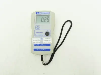 Milwaukee Instruments MW 101 Portable pH Water Meter Tester w/Probe