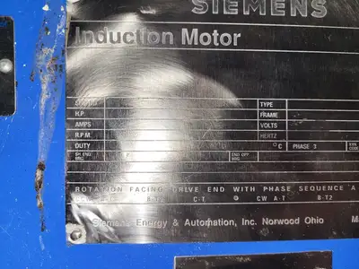 700 hp, 4000 volts, 1200 rpm, 588US, Induction Electric Motor BD-22-100-218