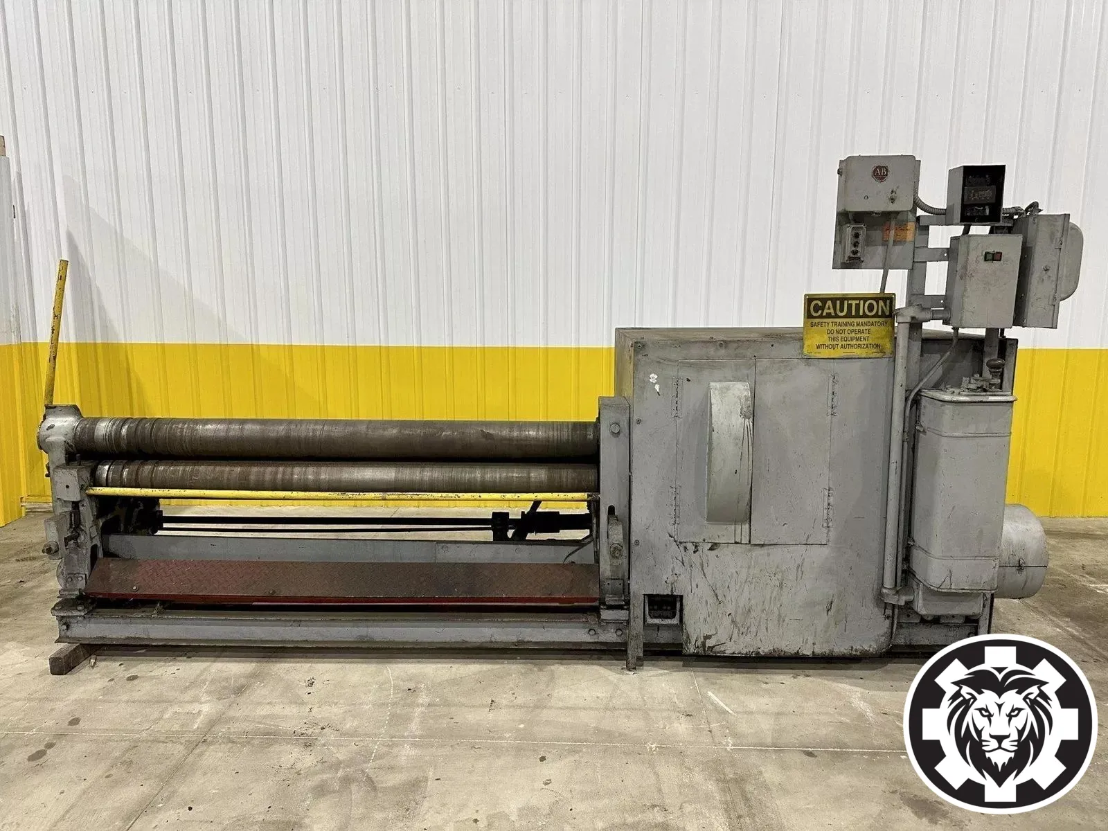 7' X 1/4" BERTSCH #7 Initial Pinch Mechanical Plate Roll - Pinch feature
