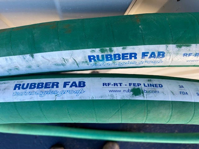 Rubber-Fab Type RF-RT Sanitary Hose, 2” Diameter x 14’ Long Sanitary Hose