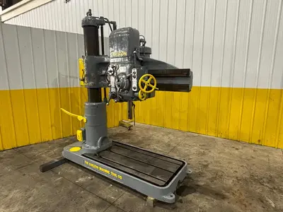 4' ARM x 9" CARLTON MODEL #1A POWER RADIAL ARM DRILL: YOBRO #24007