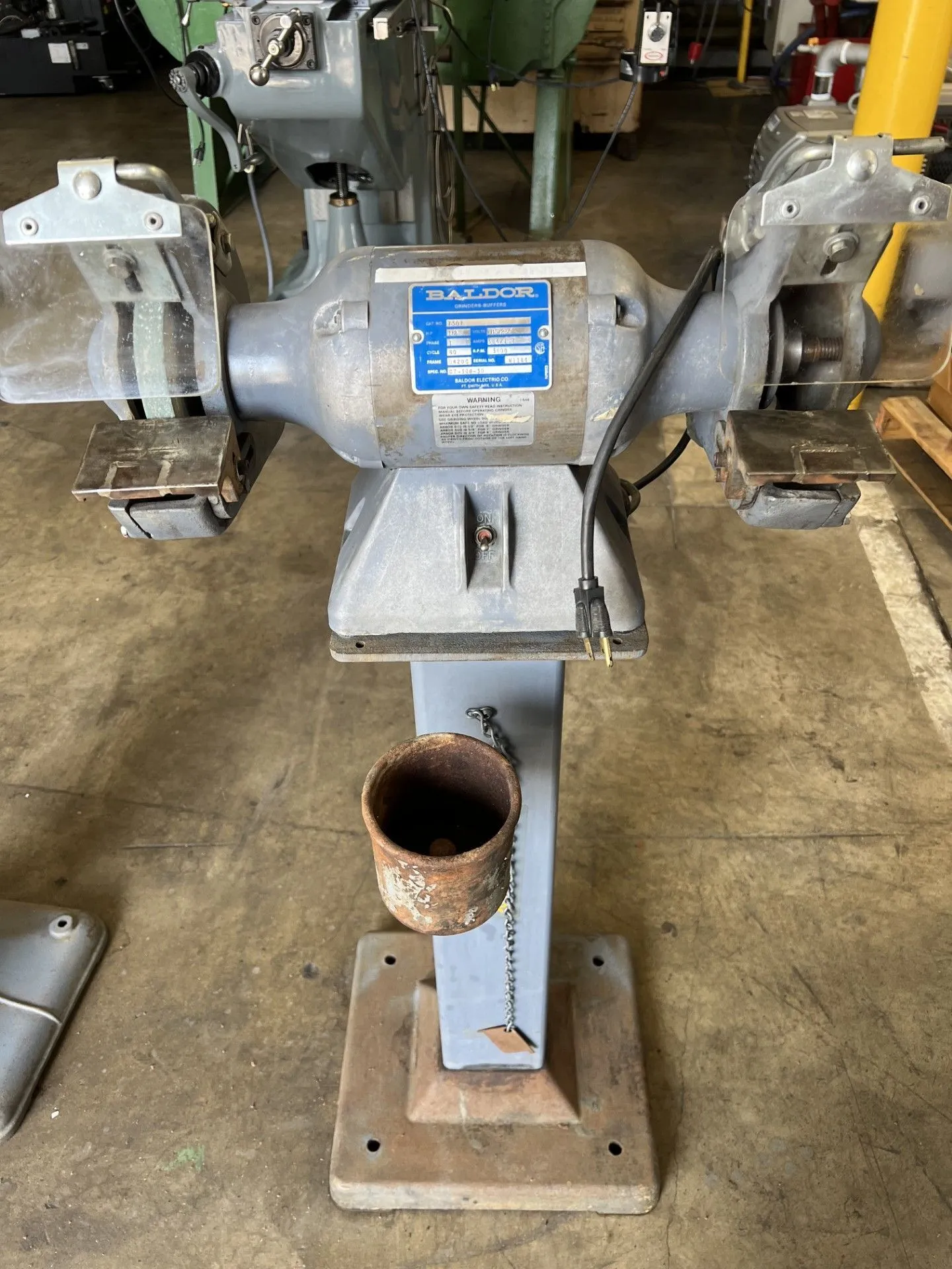 Used BALDOR 7307 Pedestal Type Grinders (Double End) California US | Wheeler Machinery Sales #145028