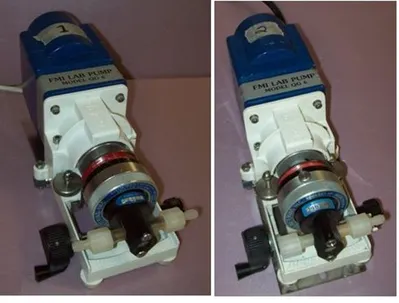QTY. 2. FLUID METERING INC., FMI LAB PUMP MODEL QG...