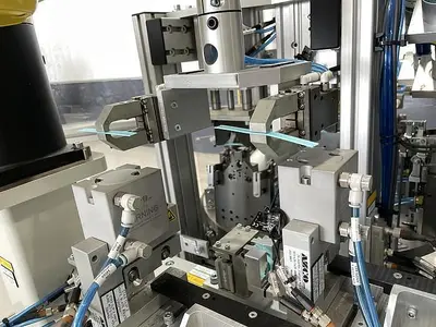 Used FANUC N95 FACE MASK NOSE CLIP FANUC ROBOTIC ASSEMBLE AND ATTACHING CELL BY ACE NEW 2020 Robotic Welding Cells | Harbor Machinery Inc. #1283350
