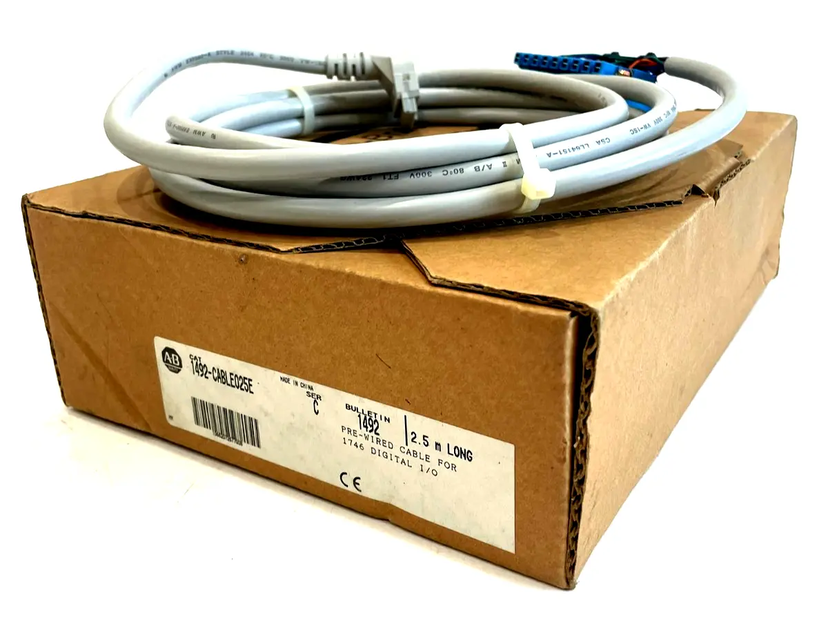 ALLEN BRADLEY 1492-CABLE025E PRE WIRED CABLE 1492CABLE025E SER. C NEW,SURPLUS