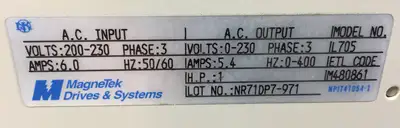 USED Magnetek GPD 502