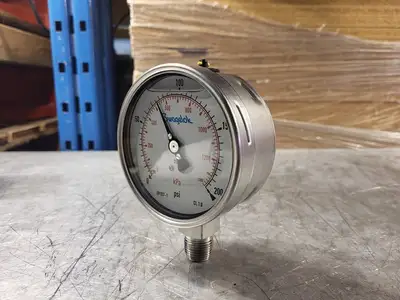 0 to 200PSI Pressure Gauge