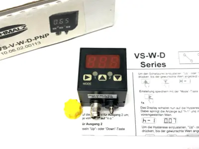 USED SCHMALZ DIGITAL VACUUM AND PRESSURE SWITCH 10.06.02.00113