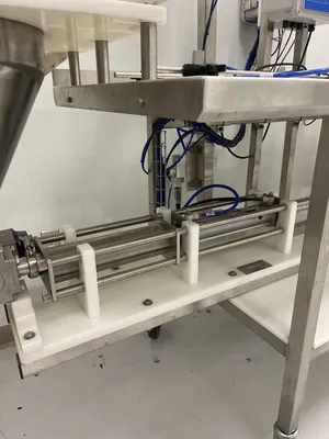 USED 2021 INLINE FILLING SYSTEMS Single Head Bench top Semi-Automatic N₂ Gas Dosing Filler