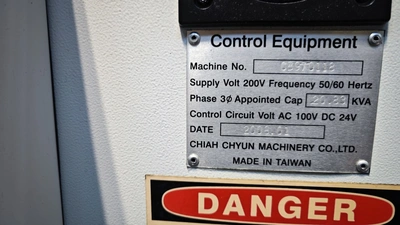 CHIAH CHYUN (Taiwan) 7-axis Twin Spindle Sliding Head Lathe, in very good condition